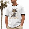 Ew People Moody Cat Sarcastic Introvert Artwork Unisex Cotton Ringer T-Shirt Ew People Moody Cat Sarcastic Introvert Artwork Unisex Cotton Ringer T-Shirt