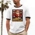 Family Christmas Retro Santa Holiday Nostalgia Vibes Unisex Cotton Ringer T-Shirt