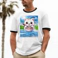 Frutiger Aero Aesthetic Tech Kawaii Ramen Cat Fishes Raglan Baseball Tee Unisex Cotton Ringer T-Shirt Frutiger Aero Aesthetic Tech Kawaii Ramen Cat Fishes Raglan Baseball Tee Unisex Cotton Ringer T-Shirt