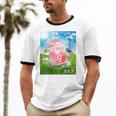 Frutiger Aero Aesthetic Tech Kawaii Strawberry Milk Fishes Unisex Cotton Ringer T-Shirt Frutiger Aero Aesthetic Tech Kawaii Strawberry Milk Fishes Unisex Cotton Ringer T-Shirt