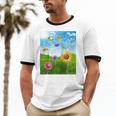 Frutiger Aero Aesthetic Tech Scenery Fishes Sunflower Raglan Baseball Tee Unisex Cotton Ringer T-Shirt Frutiger Aero Aesthetic Tech Scenery Fishes Sunflower Raglan Baseball Tee Unisex Cotton Ringer T-Shirt