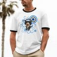 Frutiger Aero Cat Meme Headphone Kitty Cat Lover Unisex Cotton Ringer T-Shirt