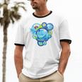 Frutiger Aero Metro Abstract Maximalism 2000s Nostalgia Premium Tri-Blend Unisex Cotton Ringer T-Shirt