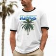 Frutiger Aero Palm Tree Y2k Aesthetic 2000s Trend Unisex Cotton Ringer T-Shirt