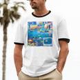 Frutiger Aero Retro Vibes Y2K Retro Grunge Unisex Cotton Ringer T-Shirt