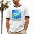 Frutiger Aero Skeuomorphism User Interface Nostalgia Premium Tri-Blend Unisex Cotton Ringer T-Shirt