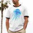 Frutiger Aero Y2K Jellyfish Unisex Cotton Ringer T-Shirt