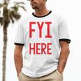 Fyi Introvert Here Raglan Baseball Tee Unisex Cotton Ringer T-Shirt