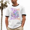 Goth Capybara Ramen Ritual Feasting Soft Introvert Art Unisex Cotton Ringer T-Shirt Goth Capybara Ramen Ritual Feasting Soft Introvert Art Unisex Cotton Ringer T-Shirt