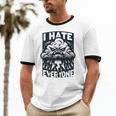 I Hate Everyone Introvert Anti-Social Dark Humor Unisex Cotton Ringer T-Shirt