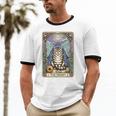 The Hermit Cat Tarot Card Introvert By Georgi Unisex Cotton Ringer T-Shirt