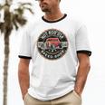 Hotrod Custom Car Automotive Nostalgia Distressed Premium Tri-Blend Unisex Cotton Ringer T-Shirt
