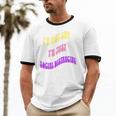 I'm Just Social Distancing Introvert Funny Unisex Cotton Ringer T-Shirt I'm Just Social Distancing Introvert Funny Unisex Cotton Ringer T-Shirt