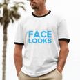 I'm Nicer Than My Face Looks Shy People Introverts Unisex Cotton Ringer T-Shirt
