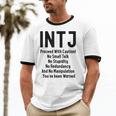INTJ Rules Architect Personality Type Introvert Unisex Cotton Ringer T-Shirt
