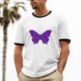 Introvert Antisocial Butterfly For Women Men Unisex Cotton Ringer T-Shirt