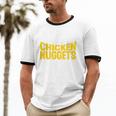 Introvert Antisocial Chicken Nugget Lover Foodie Unisex Cotton Ringer T-Shirt