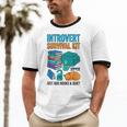 Introvert Book Lover Introvert Survival Kit Unisex Cotton Ringer T-Shirt Introvert Book Lover Introvert Survival Kit Unisex Cotton Ringer T-Shirt