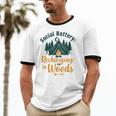 Introvert Camping Social Battery Recharging In The Woods Unisex Cotton Ringer T-Shirt Introvert Camping Social Battery Recharging In The Woods Unisex Cotton Ringer T-Shirt