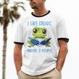 Introvert Herpetologists Amphibian Frog Lover Unisex Cotton Ringer T-Shirt Introvert Herpetologists Amphibian Frog Lover Unisex Cotton Ringer T-Shirt