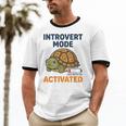 Introvert Mode Activated Low Social Battery Box Turtle Unisex Cotton Ringer T-Shirt Introvert Mode Activated Low Social Battery Box Turtle Unisex Cotton Ringer T-Shirt