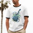 Introvert Music Lover Electric Guitar Rock Unisex Cotton Ringer T-Shirt