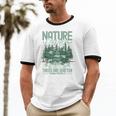Introvert Nature Lover Introverted Forest Lover & Tree Unisex Cotton Ringer T-Shirt
