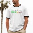 Introvert Tired Battery Unisex Cotton Ringer T-Shirt