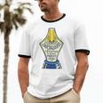 Introverted Fountain Pen Enthusiast Smiling Face Unisex Cotton Ringer T-Shirt Introverted Fountain Pen Enthusiast Smiling Face Unisex Cotton Ringer T-Shirt