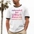 Introverted Willing To Discuss Eastern Box Turtle Introvert Unisex Cotton Ringer T-Shirt Introverted Willing To Discuss Eastern Box Turtle Introvert Unisex Cotton Ringer T-Shirt