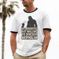 Introverted But Willing To Discuss Nephilim Tee Unisex Cotton Ringer T-Shirt