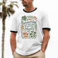 Introverted But Willing To Discuss Plants Botanical Unisex Cotton Ringer T-Shirt