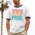Introverted But Willing To Discuss Prog Rock Music Lover Unisex Cotton Ringer T-Shirt Introverted But Willing To Discuss Prog Rock Music Lover Unisex Cotton Ringer T-Shirt