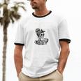Introverted But Willing To Discuss Snacks Coffee Premium Unisex Cotton Ringer T-Shirt