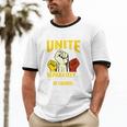 Introverts Unite Introvert Antisocial Anti Social Unisex Cotton Ringer T-Shirt