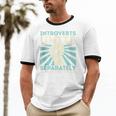 Introverts Unite Separately Introverted Antisocial Unisex Cotton Ringer T-Shirt