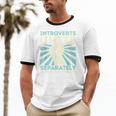 Introverts Unite Separately Introverted Antisocial Unisex Cotton Ringer T-Shirt