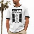 Irony Sarcasm Introvert Dry Humor Cartoon Comic Geek Nerd Unisex Cotton Ringer T-Shirt