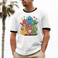 Kidcore Aesthetic Retro Vibes Colorful Cartoon Nostalgia Unisex Cotton Ringer T-Shirt