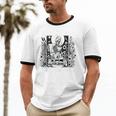 Life Is Short Buy The Book Introvert Skeleton Reading Unisex Cotton Ringer T-Shirt Life Is Short Buy The Book Introvert Skeleton Reading Unisex Cotton Ringer T-Shirt
