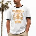 Los Angeles Hotrods Automotive Nostalgia Distressed Premium Tri-Blend Unisex Cotton Ringer T-Shirt Los Angeles Hotrods Automotive Nostalgia Distressed Premium Tri-Blend Unisex Cotton Ringer T-Shirt