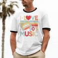 I Love 90's Music Retro Style Nostalgia Cassette 1990s Party Premium Tri-Blend Unisex Cotton Ringer T-Shirt I Love 90's Music Retro Style Nostalgia Cassette 1990s Party Premium Tri-Blend Unisex Cotton Ringer T-Shirt