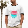 Macaroons Dessert Antisocial Introvert Pastries Food Lover Unisex Cotton Ringer T-Shirt