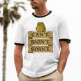 Medieval Frog Meme Sarcastic Introvert Humor Fantasy Unisex Cotton Ringer T-Shirt