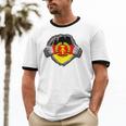 Nostalgia Chest Flag GDR Unisex Cotton Ringer T-Shirt