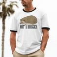 Not A Hugger Hedgehog Introvert Sarcasm Antisocial Unisex Cotton Ringer T-Shirt Not A Hugger Hedgehog Introvert Sarcasm Antisocial Unisex Cotton Ringer T-Shirt