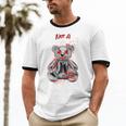 Not A Hugger Teddy Bear Antisocial Introvert Unisex Cotton Ringer T-Shirt Not A Hugger Teddy Bear Antisocial Introvert Unisex Cotton Ringer T-Shirt