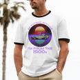 Be Patient With Me I'm From The 1900s Synthwave Unisex Cotton Ringer T-Shirt