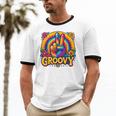 Peace Sign Groovy Vibes Costume Nostalgia Tie Dye Fashion Unisex Cotton Ringer T-Shirt