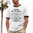 Please Be-Patient I'm From The 1900s Retro Cassette Tape Unisex Cotton Ringer T-Shirt